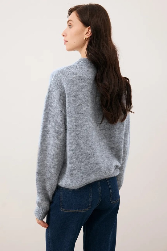 Свитер с добавлением шерсти Bizuu FAROA серый FAROA.SZARY