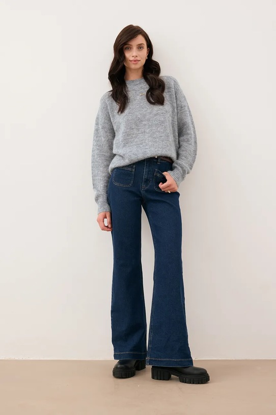 Свитер с добавлением шерсти Bizuu FAROA FAROA.SZARY серый