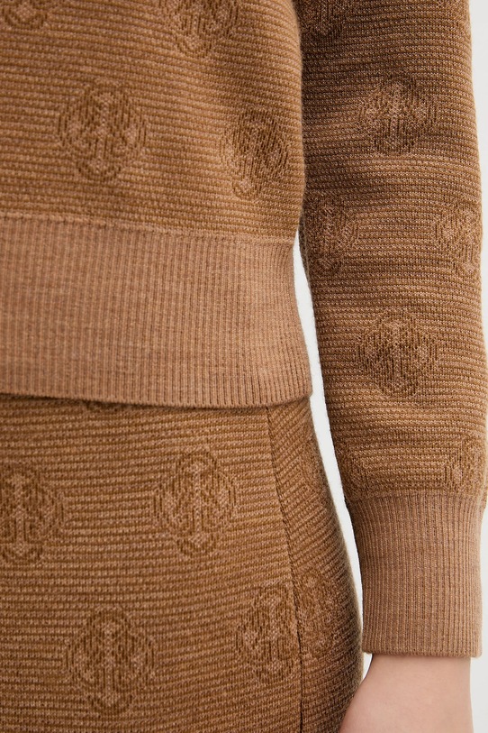 Gant sweter wełniany 4805400 brązowy