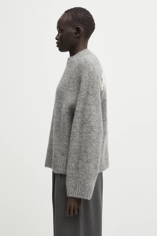 WRSTBHVR sweter z dodatkiem wełny Enci U7025GT.2977 szary AW25