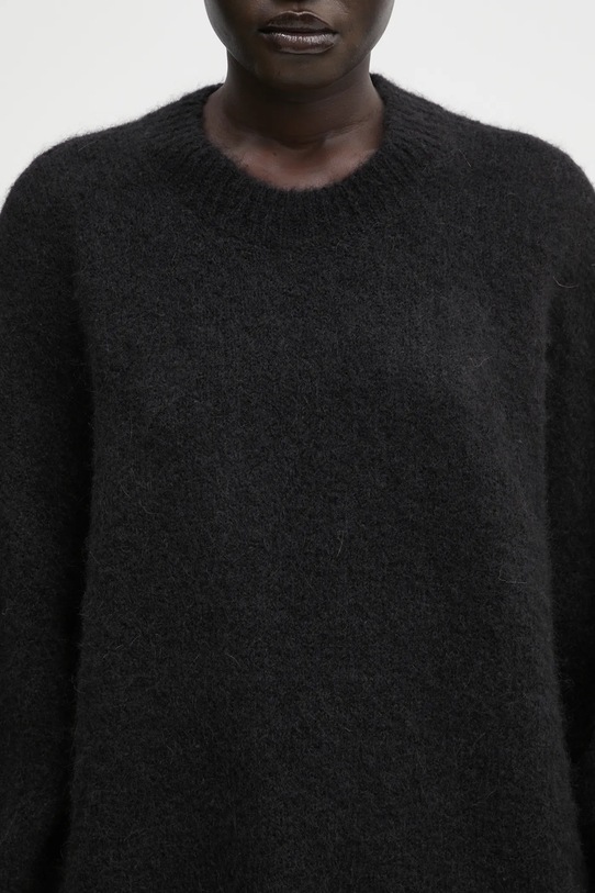 WRSTBHVR sweter z dodatkiem wełny Enci czarny U7025GT.2977