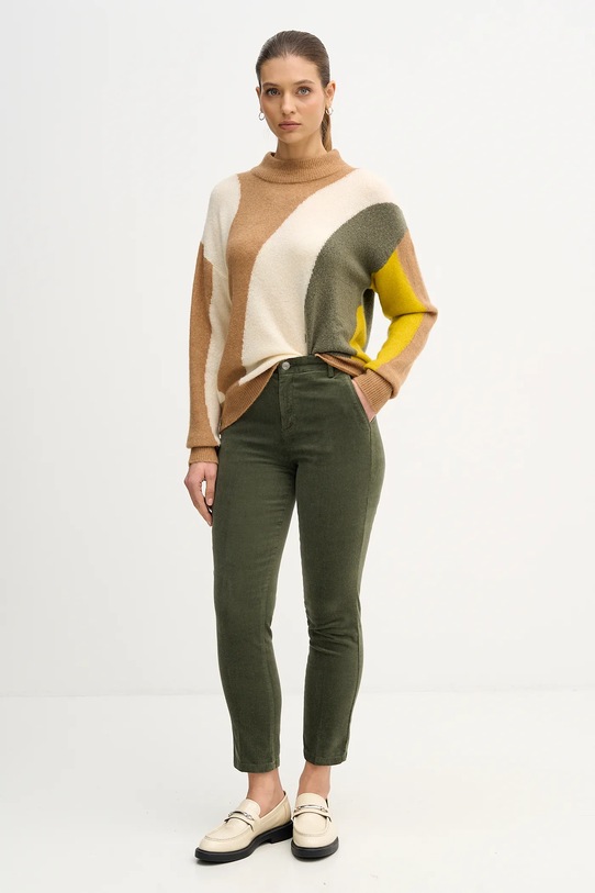 United Colors of Benetton sweter z dodatkiem wełny 11CZE10ER beżowy AW25