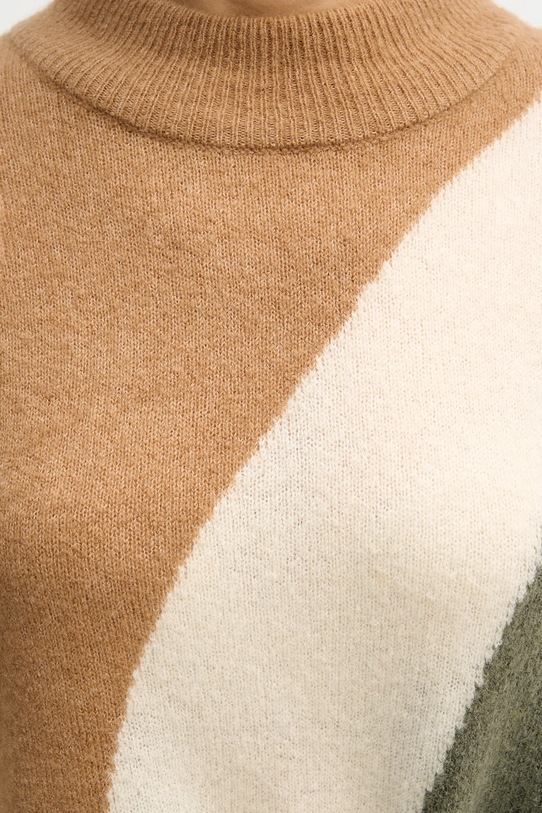 United Colors of Benetton sweter z dodatkiem wełny 11CZE10ER beżowy