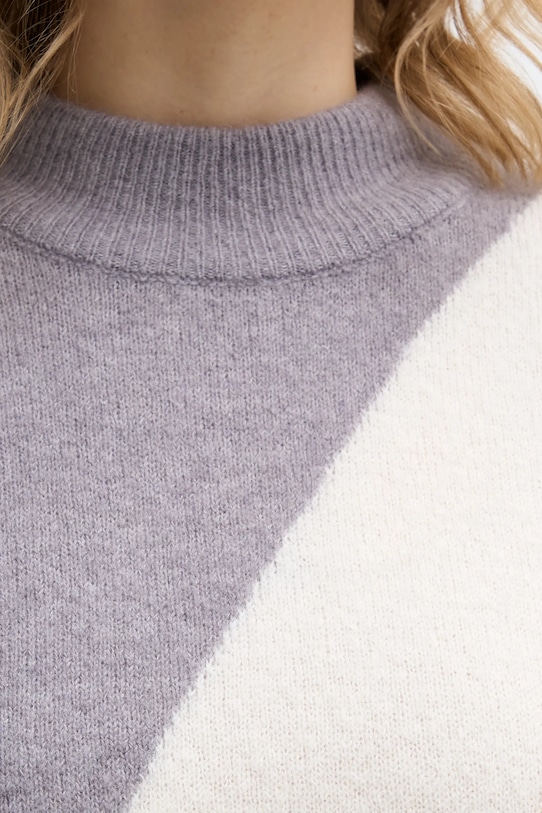 Pulover s dodatkom vune United Colors of Benetton 11CZE10ER siva