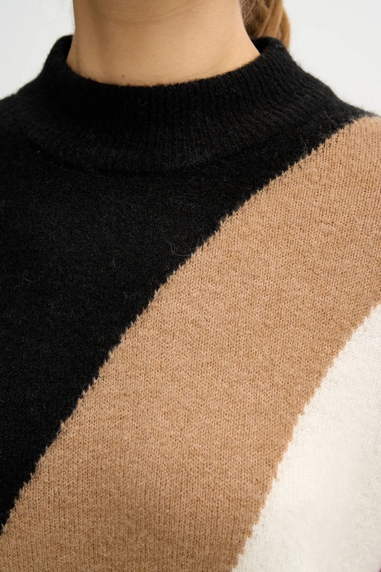 United Colors of Benetton sweter z dodatkiem wełny 11CZE10ER czarny