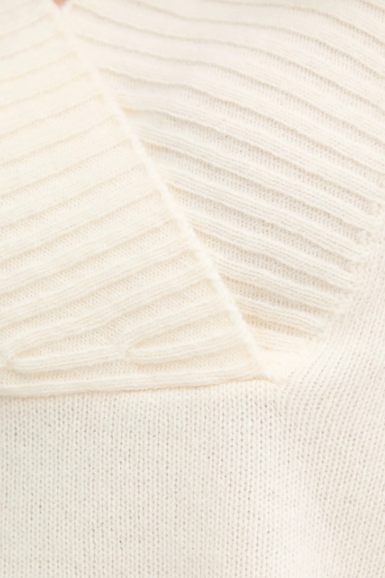 United Colors of Benetton sweter z dodatkiem wełny 1444D403H beżowy