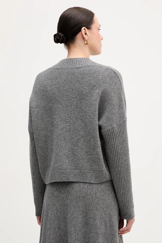 Odzież United Colors of Benetton sweter z dodatkiem wełny 1444D403H szary