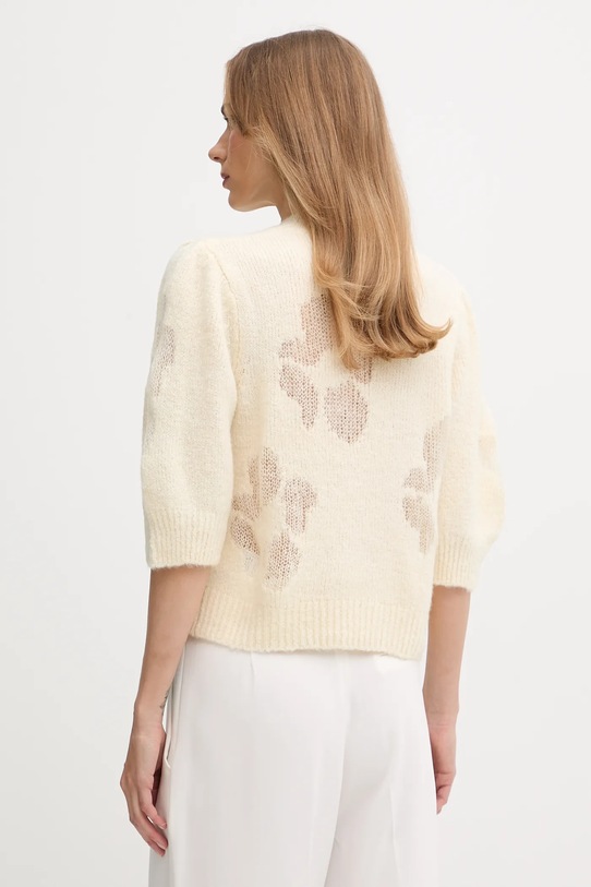 Odzież United Colors of Benetton sweter z dodatkiem wełny 18L4E10EV beżowy