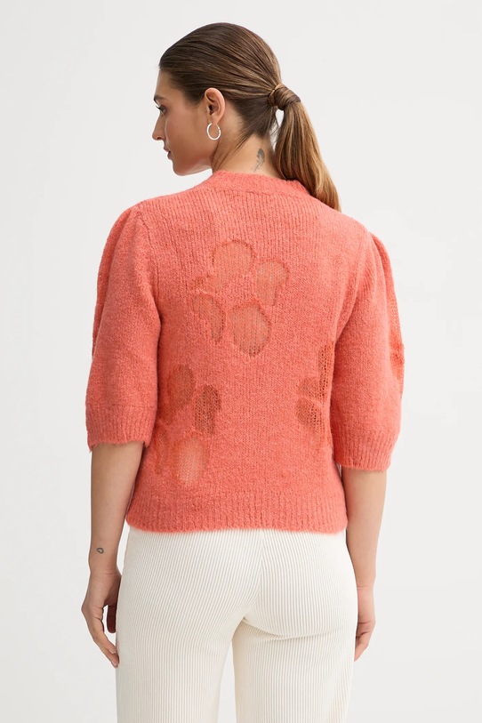 Odzież United Colors of Benetton sweter z dodatkiem wełny 18L4E10EV pomarańczowy