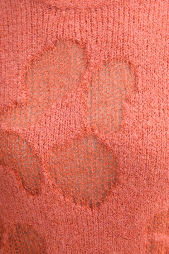 United Colors of Benetton sweter z dodatkiem wełny 18L4E10EV pomarańczowy