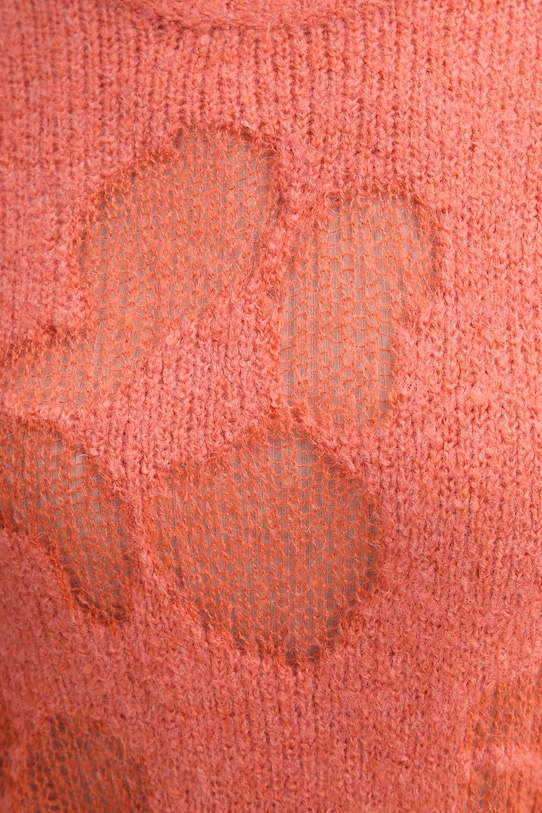 United Colors of Benetton sweter z dodatkiem wełny 18L4E10EV pomarańczowy