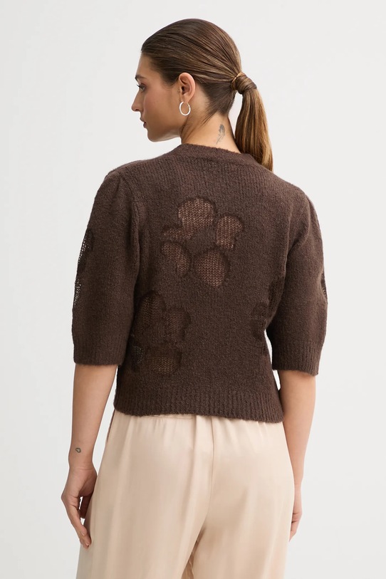 Odzież United Colors of Benetton sweter z dodatkiem wełny 18L4E10EV zielony