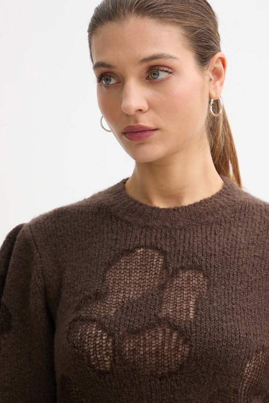 United Colors of Benetton sweter z dodatkiem wełny zielony 18L4E10EV