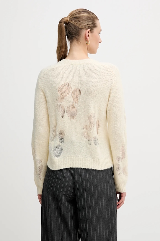 Odzież United Colors of Benetton sweter z dodatkiem wełny 18L4E10EW beżowy