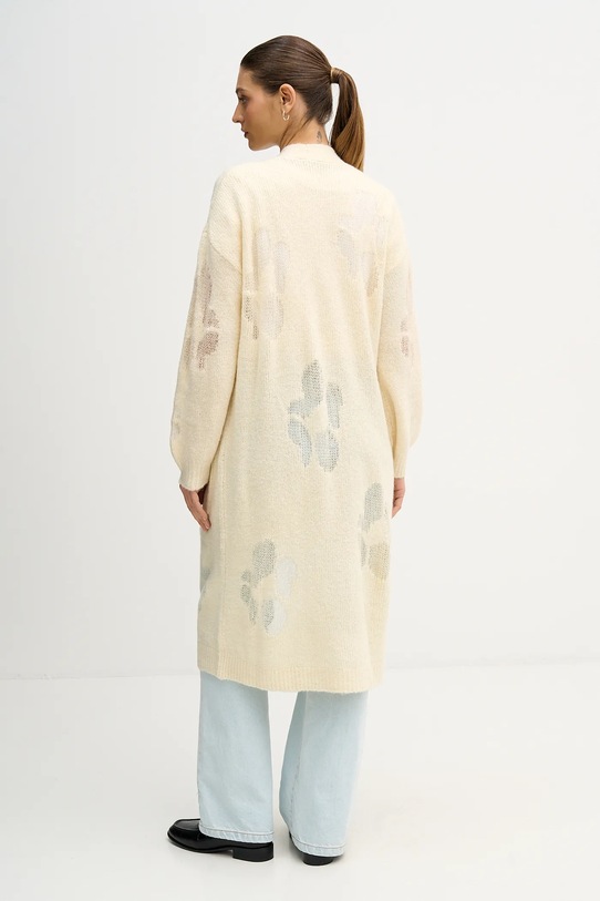 Odzież United Colors of Benetton sweter z dodatkiem wełny 18L4EN00J beżowy