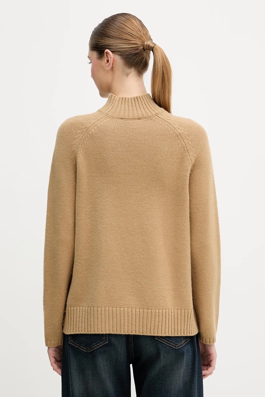 Odzież United Colors of Benetton sweter z dodatkiem wełny 191VD204A beżowy