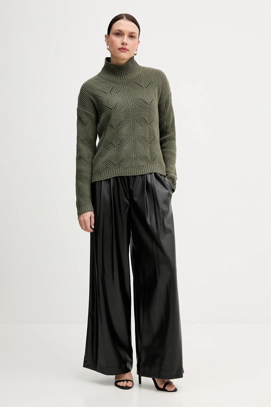 United Colors of Benetton sweter z dodatkiem wełny 1FDFD10F2 zielony AW25