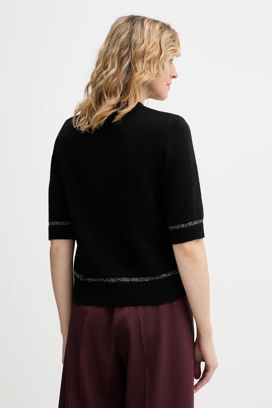 Odzież United Colors of Benetton sweter z dodatkiem wełny 1KRBD2047 czarny