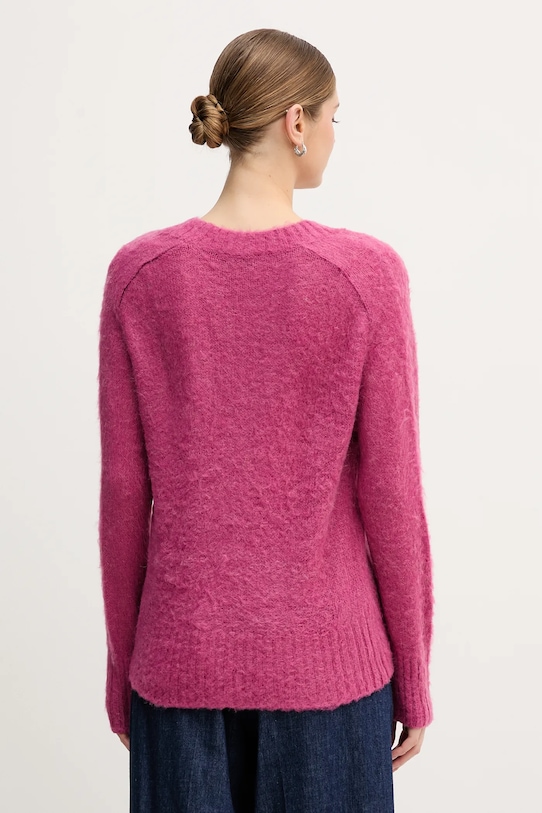 Odzież United Colors of Benetton sweter z dodatkiem moheru 1VAAD10EX różowy