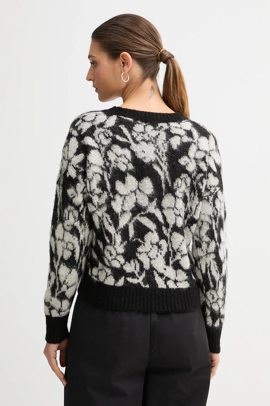 Odzież United Colors of Benetton sweter z dodatkiem moheru 1VAAE10F3 czarny