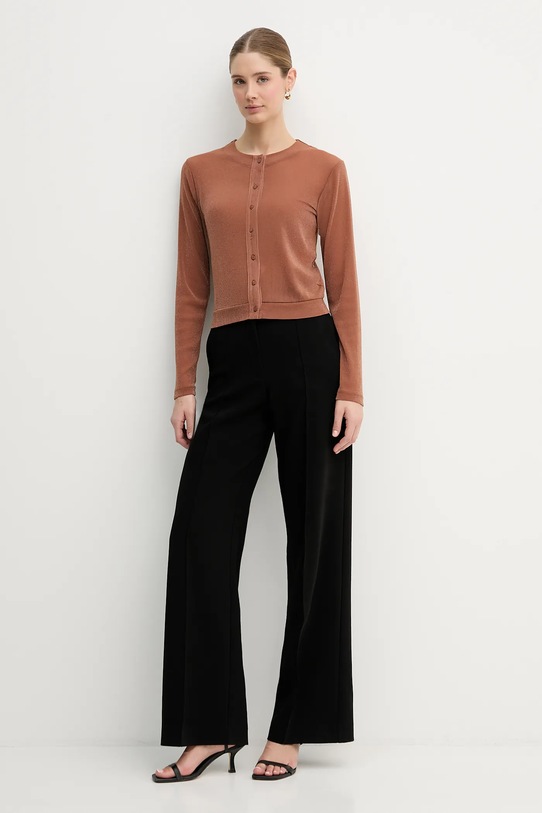 United Colors of Benetton kardigan 33UXD500Y brązowy AW25