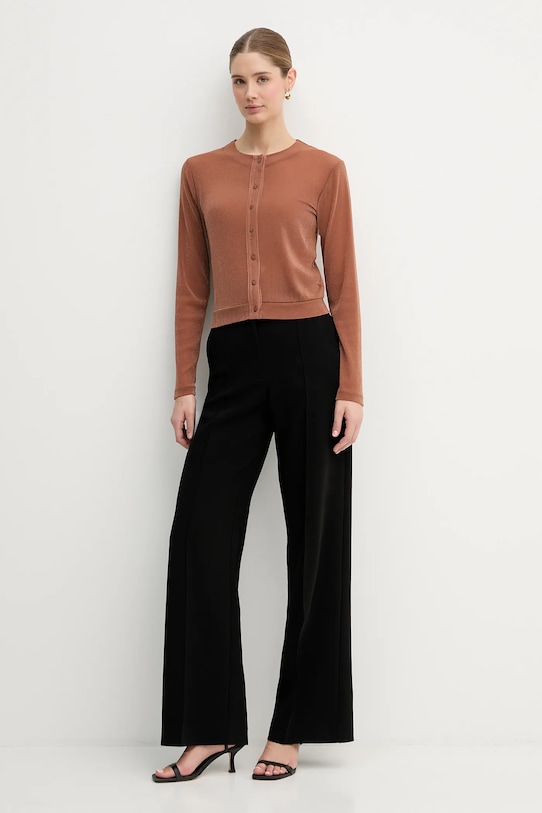 United Colors of Benetton kardigan 33UXD500Y brązowy AW25