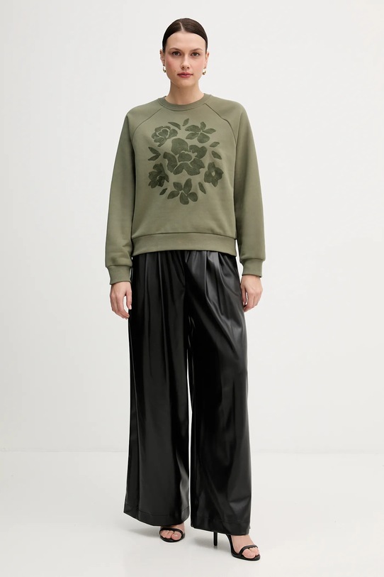 United Colors of Benetton bluza 3MTZD10B6 zielony AW25