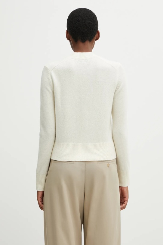 Abbigliamento Maison Kitsuné cardigan in lana Baby Fox Lambswool Fitted PW00506KT1006 beige