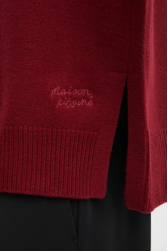 Maison Kitsuné woolen jumper Merino Wool Comfort Turtleneck PW00813KT1171 maroon