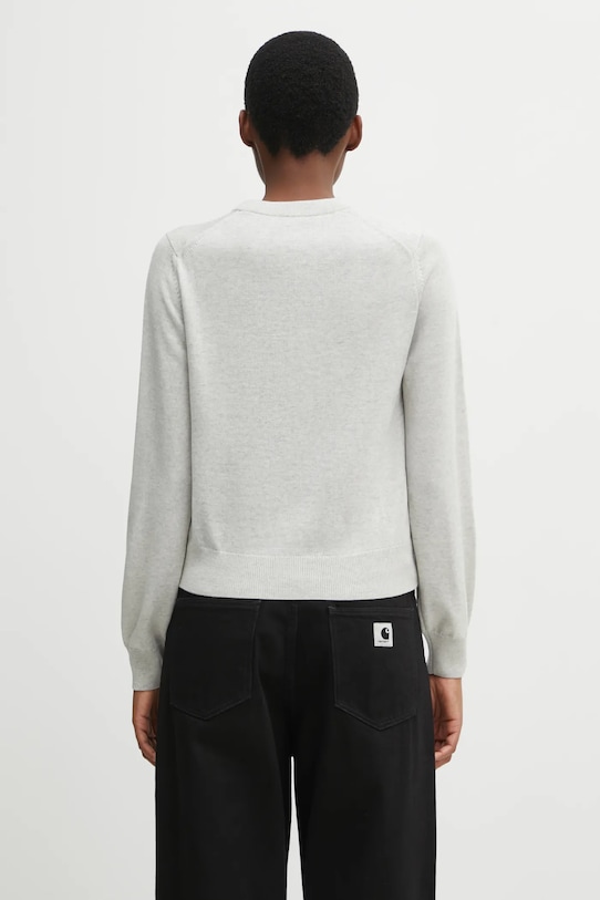 Дрехи Вълнен пуловер Maison Kitsuné Baby Fox Merino Regular PW00801KT1181 сив