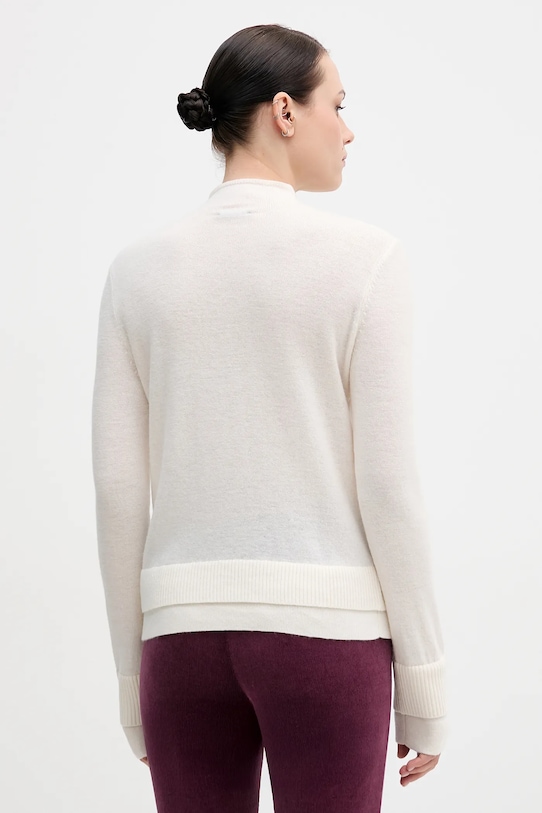 Oblečenie Sveter s prímesou vlny Sisley 122WL202B béžová