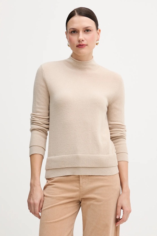 Sisley pulover din amestec de lână subtiri bej 122WL202B