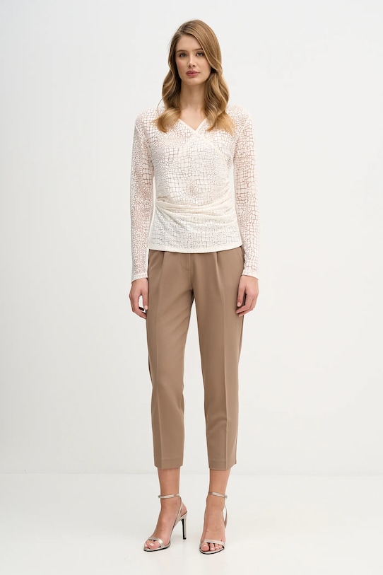 Sisley bluzka 3NDXL401A beżowy AW25