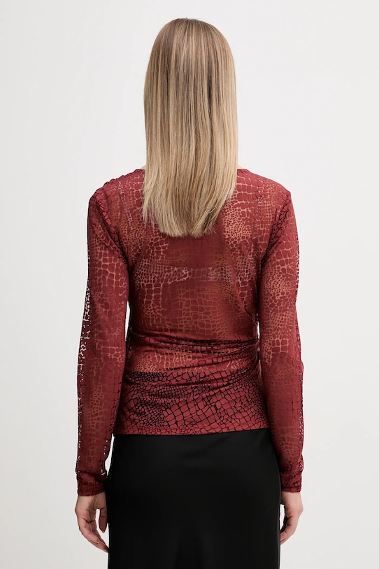 Îmbrăcăminte Sisley bluză 3NDXL401A burgundia