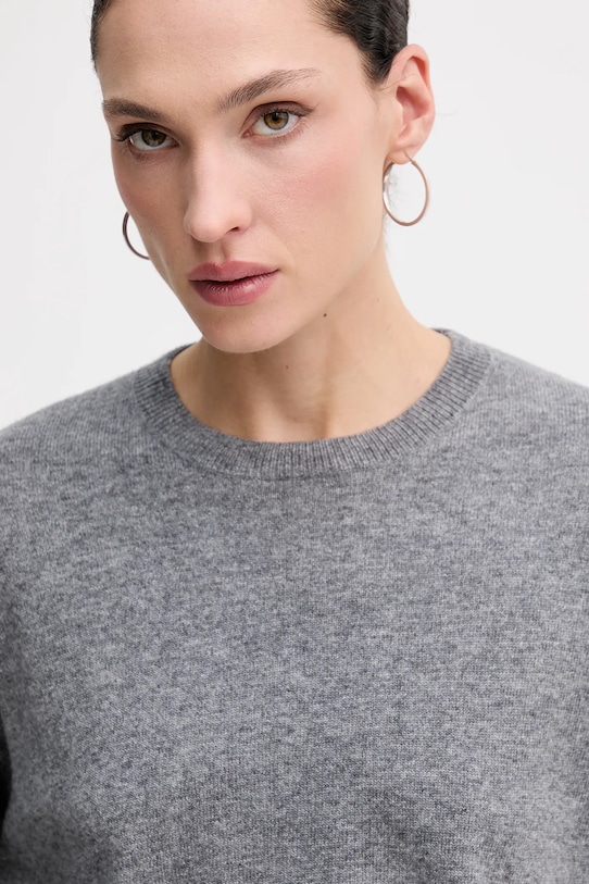 Sisley maglione con lana grigio 18AYM103K