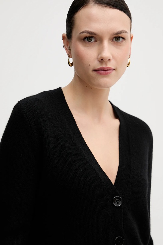Sisley kardigan z dodatkiem wełny czarny 122WL602S