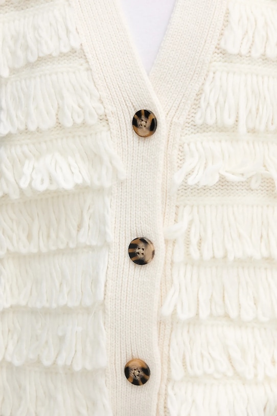 Sisley kamizelka z dodatkiem wełny 18DLL602X beżowy