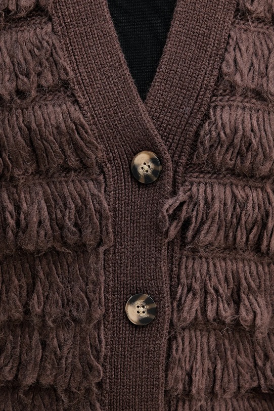 Sisley vestă din amestec de lână 18DLL602X maro