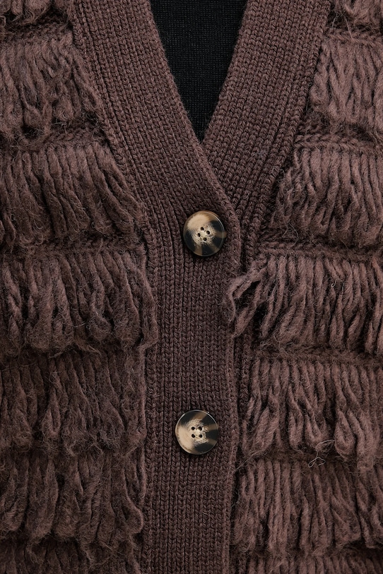 Sisley vestă din amestec de lână 18DLL602X maro