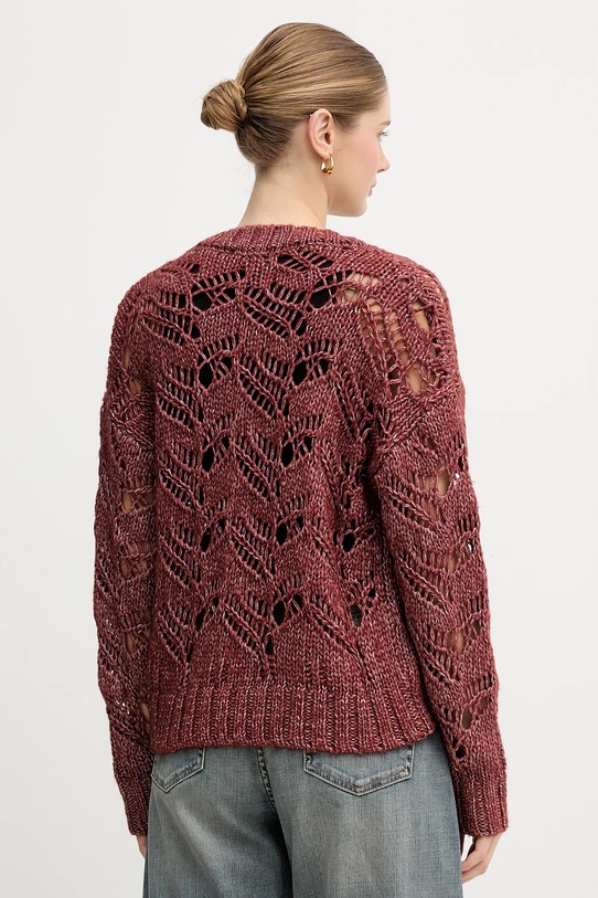 Odzież Sisley sweter z dodatkiem wełny 1H5BL401E czerwony