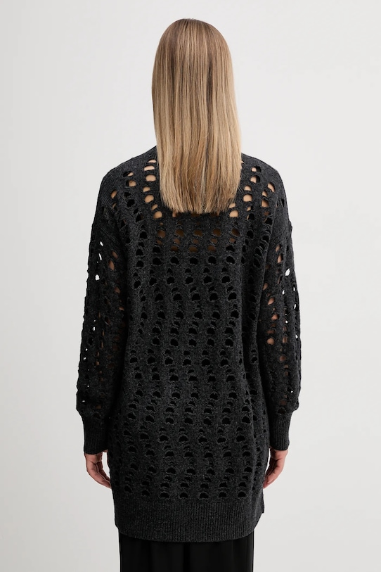 Odzież Sisley kardigan z dodatkiem wełny 1UFLL602W szary