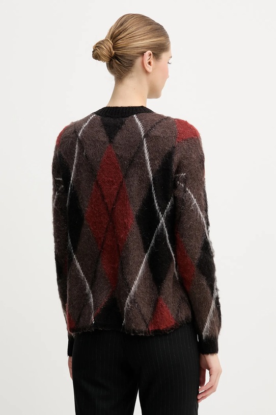 Odzież Sisley sweter z dodatkiem moheru 1TQ1L106Z brązowy