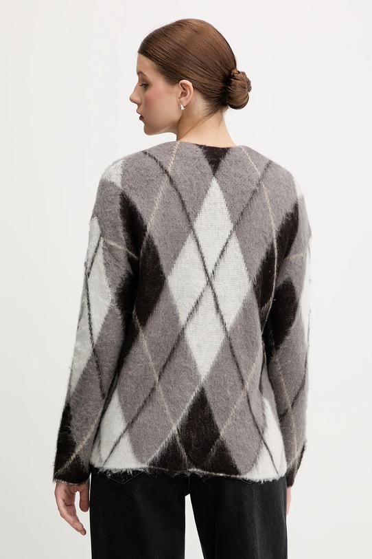 Oblečenie Kardigan s prímesou mohéru Sisley 1TQIL602Y sivá