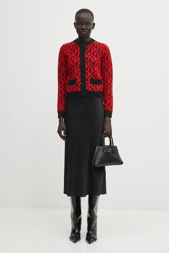 Kardigan s prímesou vlny Marine Serre Moon Lozenge Knit WTK086ACKNI0539