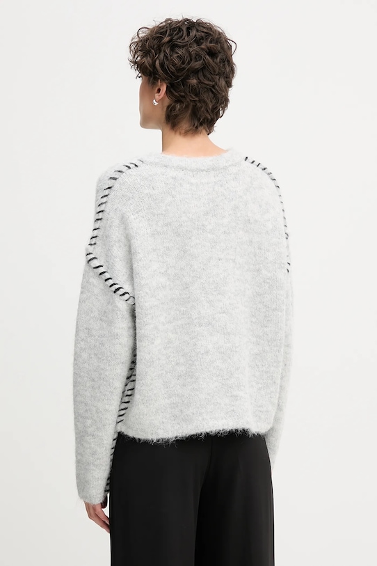 Светр з домішкою вовни Sandro Ferrone S87YBFGAL сірий AW25