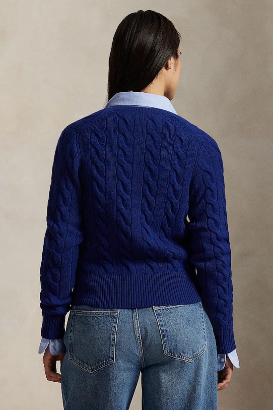 Polo Ralph Lauren kardigan wełniany 211972104015 granatowy AW25