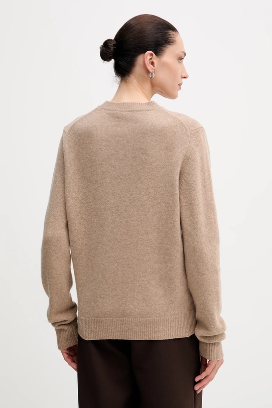 Odzież La Mania sweter wełniany MELLOW MELLOW beżowy