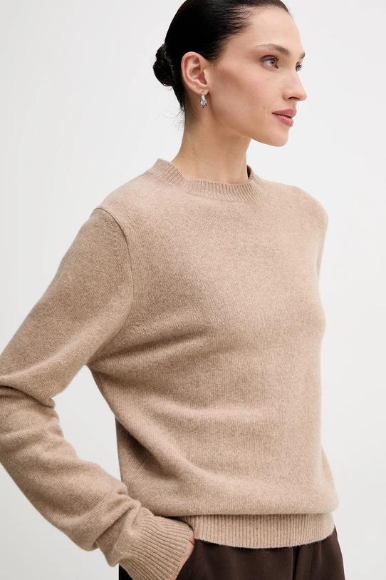 La Mania sweter wełniany MELLOW beżowy MELLOW