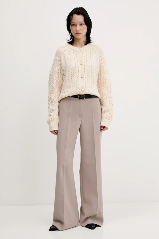 Tommy Jeans kardigan z dodatkiem wełny DW0DW22511 beżowy AW25