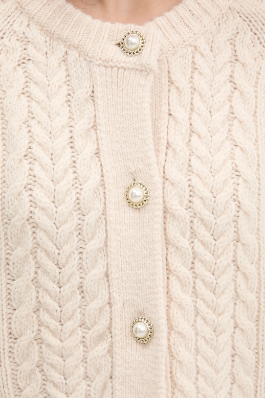 Tommy Jeans kardigan z dodatkiem wełny DW0DW22511 beżowy